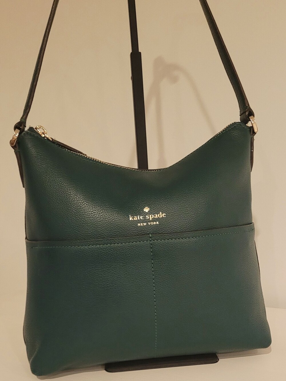 Kate Spade NY Bailey Green Pebbled Leather